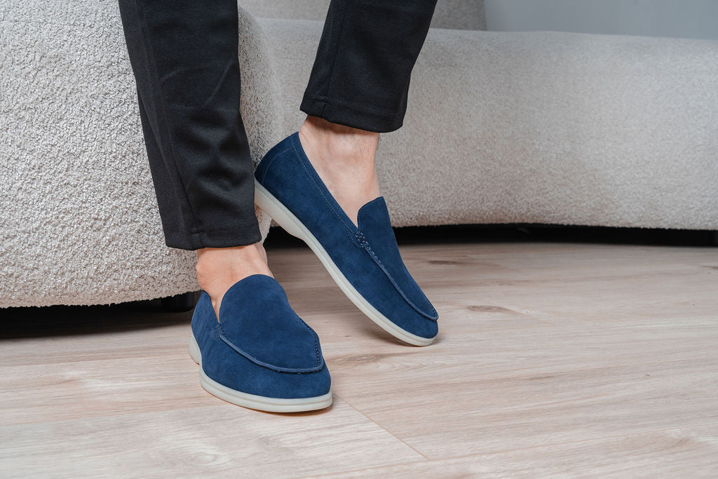 Yacht Loafers - Navy Blue - men