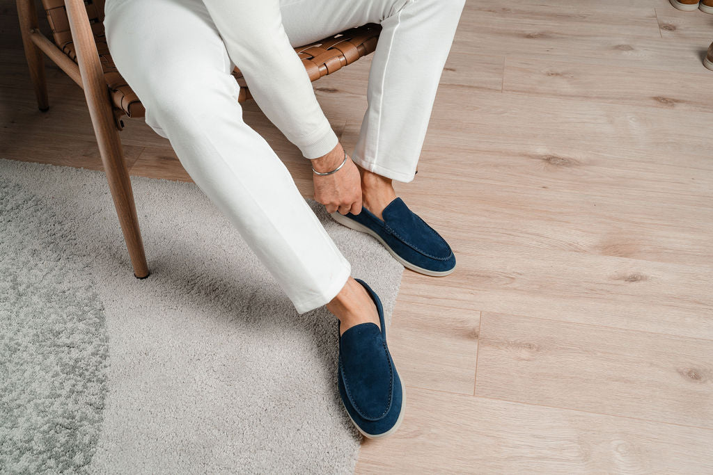 Yacht Loafers - Navy Blue - men